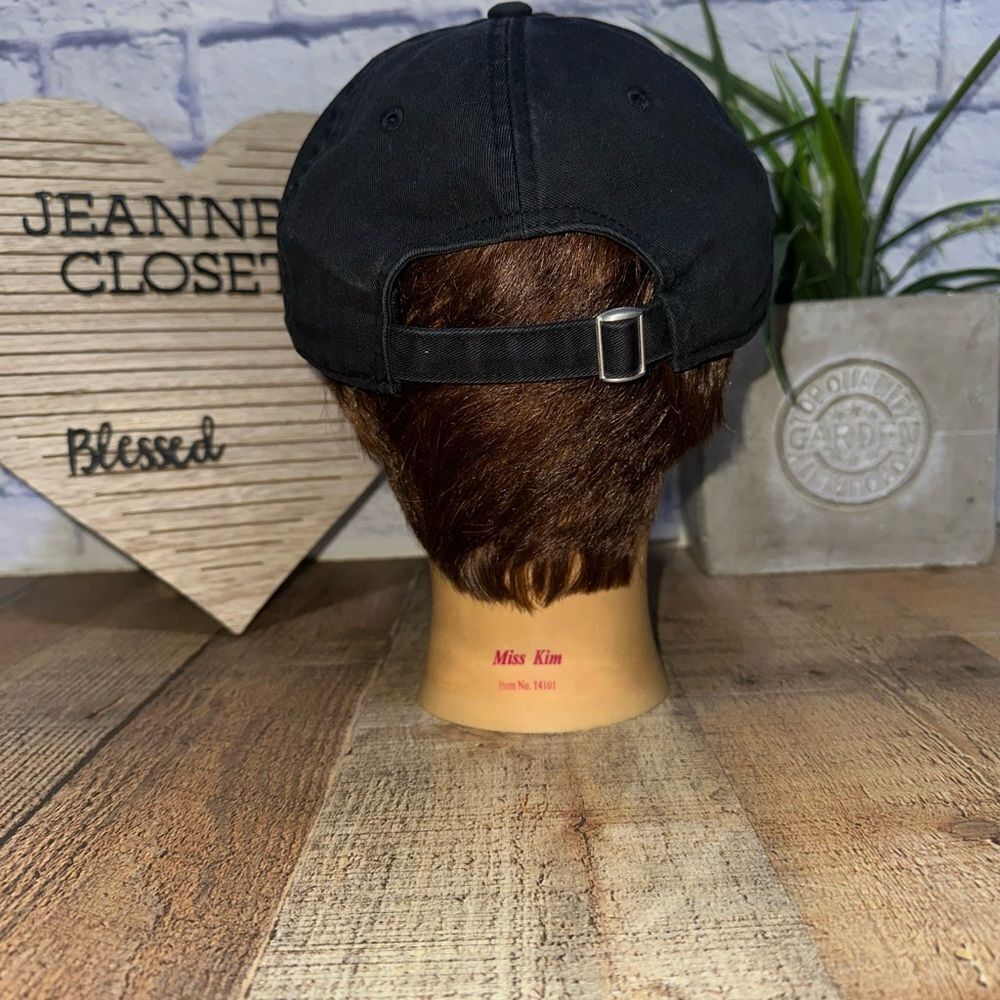 Peloton Logo Hat Baseball Cap Solid Black Workout… - image 5